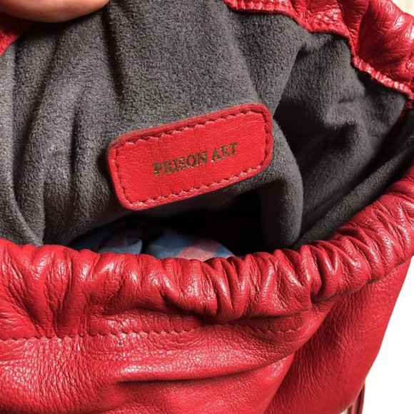 Prison Art Small Leather Backpack - Picture 4 of 5